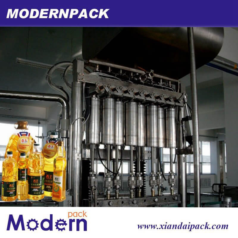 Fully automatic edible oil filling three in one beverage machinery